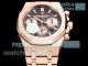 Replica HBF Audemars Piguet Royal Oak Rose Gold Case Brown Dial Swiss 7750 Chronograph Watch (3)_th.jpg